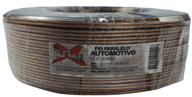 FIO PARALELO X CABLE 2X0,75MM CRISTAL C/ 100 MTS
