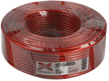 CABO DE FORCA 6,00MM VERMELHO CRISTAL X CABLE C/ 50 MTS