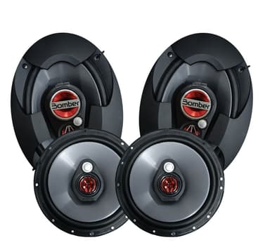 KIT PRATICO - FACIL BOMBER TRIAXIAL BBR 6-6X9 POLEGADAS 150W RMS 4 OHMS