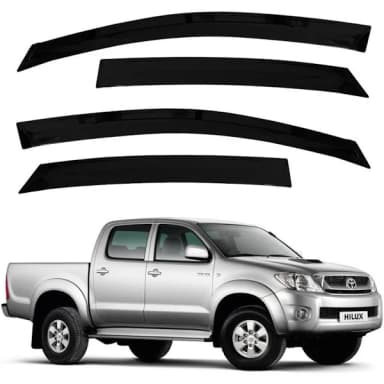 CALHA DE CHUVA 4P HILUX TODAS 2005 A 2015