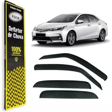 CALHA DE CHUVA 4P COROLA SEDAN 2015 A 2019