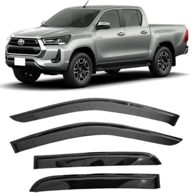 CALHA DE CHUVA 4P HILUX CABINE DUPLA 2016 A 2020