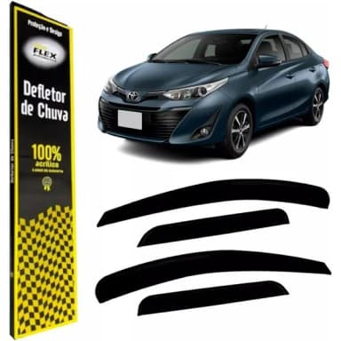 CALHA DE CHUVA 4P YARIS SEDAN 2018 A 2023