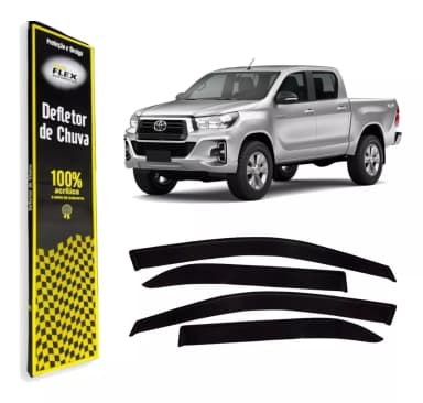 CALHA DE CHUVA 2P HILUX 2005 / 2020 ECOFLEX