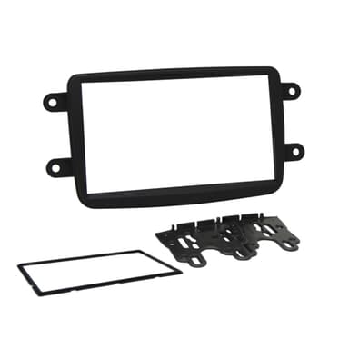 MOLDURA 7" RENAULT DUSTER/SANDERO/LOGAN PRETA FIAMON