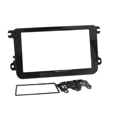 MOLDURA 7" VW JETTA-AMAROK-FUSCA 12- TIGUAN 07-10 GOL-SAVEIRO PASSAT-VARIANT BLACK PIANO FIAMON