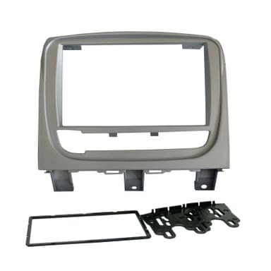 MOLDURA PAINEL 2 DIN FIAT STRADA ADVENTURE 2013/2013 PRATA