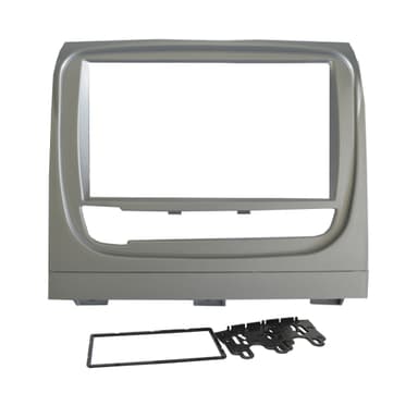 MOLDURA PAINEL 2 DIN FIAT IDEA/IDEA ADVENTURE 13/16 PRATA
