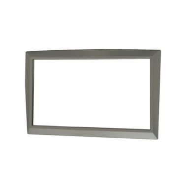 MOLDURA PAINEL 2 DIN RENAULT MEGANE/MEGANE GRAND TOUR  PRATA S/ SUPORTE
