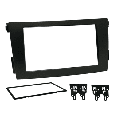 MOLDURA PAINEL 2 DIN TOYOTA COROLLA 2010 A 2011 PRETA