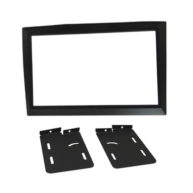 MOLDURA PAINEL 2 DIN RENAULT MEGANE/MEGANE GRAND TOUR PRETO C/ SUPORTE