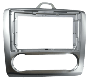 MOLDURA 9" FORD FOCUS 2008/2012 A/C DIGITAL PRATA AIKON