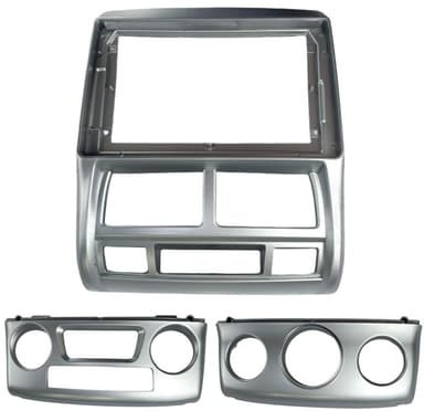 MOLDURA 9" KIA SPORTAGE 2007 /2010 A/C ANALOGICO E UMA MOLDURA P/ A/C DIGITAL PRETO FOSCO AIKON