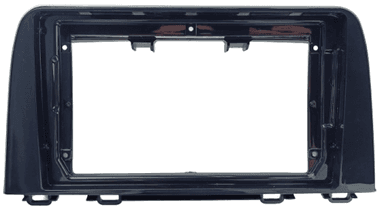 MOLDURA 9" HONDA CRV 2017/2021 BLACK PIANO COM DETALHES PRATA AIKON