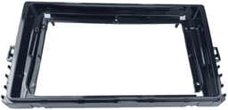 MOLDURA 9" VW POLO-VIRTUS-T-CROSS 2017 - 2022 BLACK PIANO AIKON
