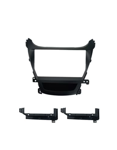 MOLDURA 9" HYUNDAI ELANTRA 2015/2017 PRETO FOSCO AIKON