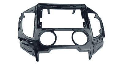 MOLDURA 9" MITSUBISHI L200 TRITON 2018 / 2022 A/C ANALOGICO BLACK PIANO AIKON