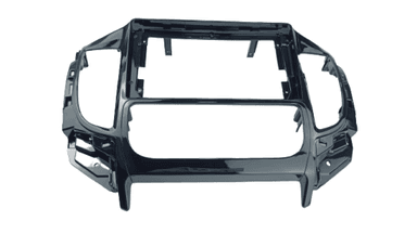 MOLDURA 9" MITSUBISHI L200 TRITON 2018 / 2022 A/C DIGITAL BLACK PIANO AIKON