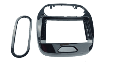 MOLDURA 9" RENAULT CAPTUR 2017 / 2022 COM UMA MOLDURA AUXILIAR PARA A/C ANALOGICO E UMA MOLDURA PARA