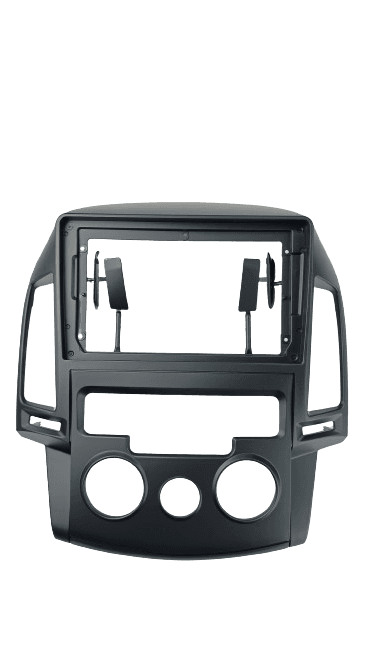 MOLDURA 9" HYUNDAI I30 2008 / 2012 A/C ANALOGICO PRETO FOSCO AIKON