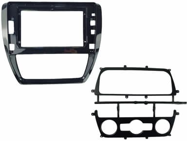 MOLDURA 10.1" VW JETTA 2011/2017 BLACK PIANO C/ UMA MOLD. A/C ANALOGIVO E MOLD. A/C DIGITA AIKON