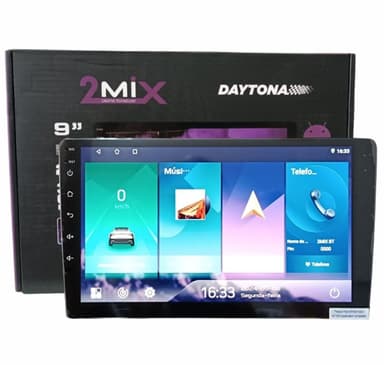 CENTRAL MULTIMIDIA ANDROID 2 DIN 9" 2 MIX QLED DAYTONA CAR PLAY 2GB/32GB