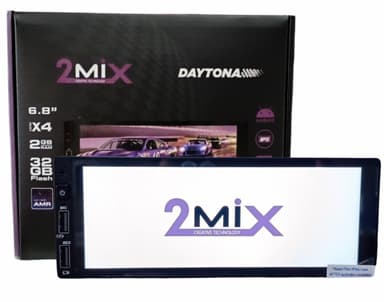 CENTRAL MULTIMIDIA ANDROID 1 DIN 6.8" 2 MIX IPS DAYTONA CAR PLAY 2GB/32GB