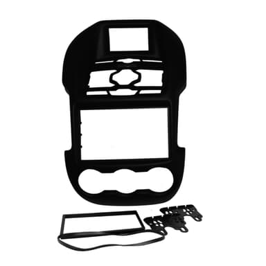 MOLDURA 7" FORD RANGER VERSAO XLT SEM GPS 2012/2015 PRETA FIAMON