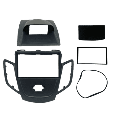 MOLDURA PAINEL 2 DIN FORD NEW FIESTA 2014/2017 PRETO