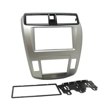 MOLDURA 2 DIN 7" HONDA CITY 08/13 G5 PRATA COM AR DIGITAL FIAMON