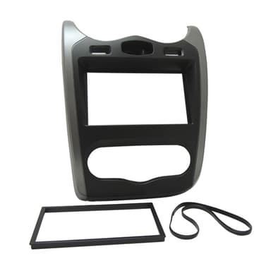 MOLDURA 7" RENAULT LOGAN 2012/2013 E SANDERO 2012/2014 PRETA FIAMON