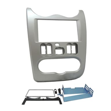 MOLDURA 7" RENAULT SANDERO 2007/2010 PRATA FIAMON