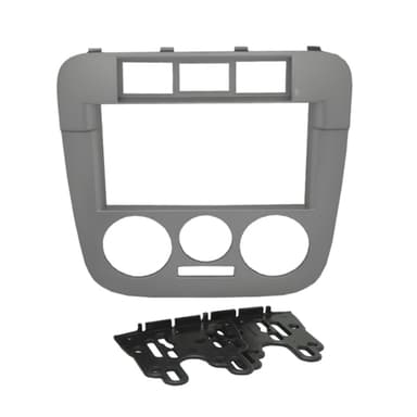 MOLDURA PAINEL 2 DIN VW G4/SAVEIRO PRATA