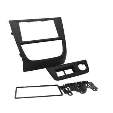 MOLDURA PAINEL 2 DIN VW GOL/SAVEIRO G5 CROSS PRETA FIAMON