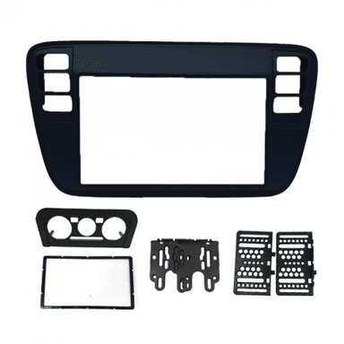 MOLDURA PAINEL 2 DIN VW UP PRETO FIAMON