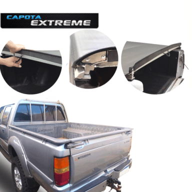 CAPOTA MARITIMA L200 QUADRADA C/ GRADE ORIGINAL 1991 ATE 2003 LOCK SYSTEM