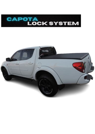 CAPOTA MARITIMA L200 TRITON 2008 ATE 2016 CACAMBA CURVADA LOCK SYSTEM