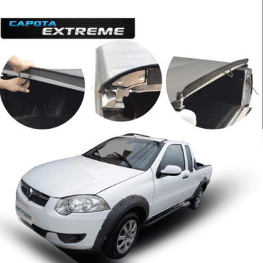 CAPOTA MARITIMA STRADA CAB. ESTENDIDA 1997 A 2013 S/ ESTEPE C/ GANCHO LOCK SYSTEM