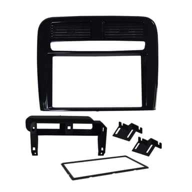 MOLDURA PAINEL 2 DIN FIAT PUNTO 2008 A 2012 BLACK PIANO
