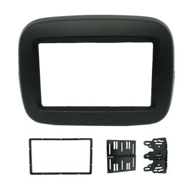 MOLDURA PAINEL 2 DIN FIAT MOBI PRETO