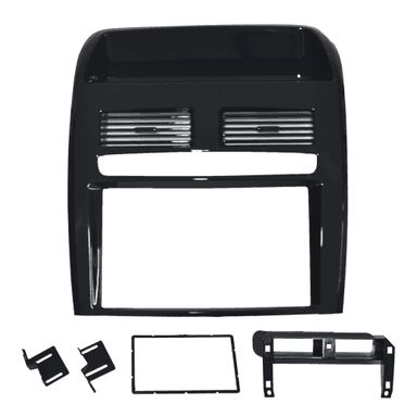 MOLDURA PAINEL 2 DIN FIAT LINEA 2008/2014 BLACK PIANO JAPONES/CHINES