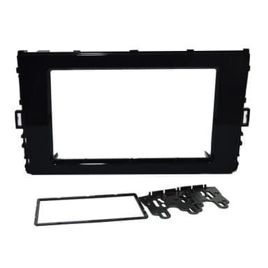 MOLDURA 2 DIN 7" VW POLO NOVO / VIRTUS 2018 BLACK PIANO