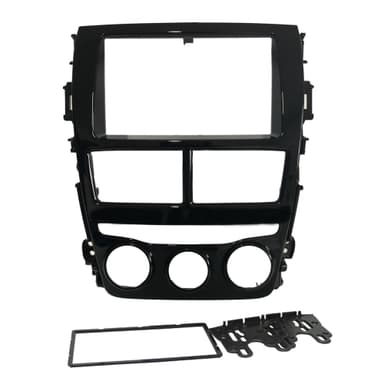 MOLDURA PAINEL 2 DIN TOYOTA YARIS 2018/2019 BLACK PIANO