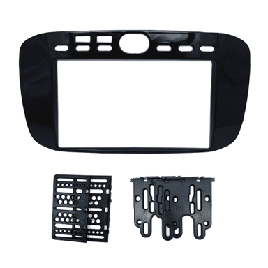 MOLDURA PAINEL 2 DIN FIAT PUNTO 2013/2017 LINEA 2015/2016 BLACK PIANO
