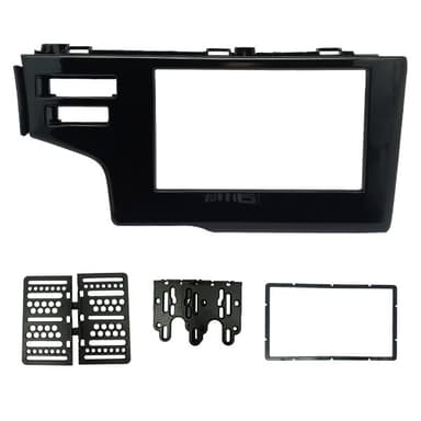 MOLDURA PAINEL 2 DIN HONDA FIT 2015/2018 COM BOTAO AIR BAG