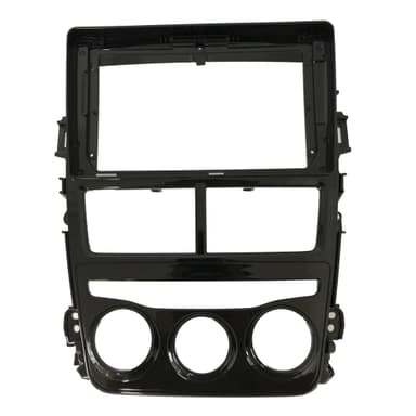 MOLDURA PAINEL 2 DIN 9" TOYOTA YARIS AR ANALOGICO 2018 - 2019 BLACK PIANO FIAMON