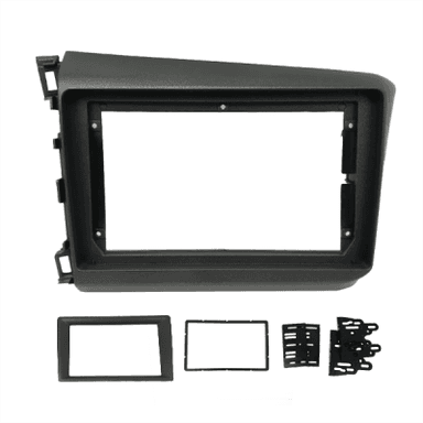 MOLDURA 2 DIN 9" HONDA CIVIC 2012/2016 GRAFITE FIAMON