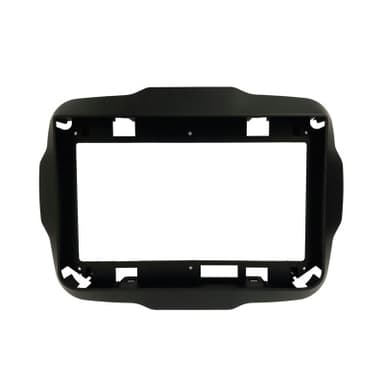 MOLDURA 2 DIN 9" JEEP RENEGADE 2015/2019 PRETA