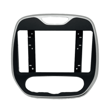 MOLDURA 8"/9" RENAULT CAPTUR 2017/2021 PADRAO PIONEER MODELOS ZS8280/ZS9380 - AR ANALOGICO PRETA FOS