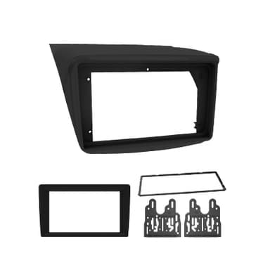MOLDURA PAINEL 2 DIN 9" MITSUBISHI TRITON, DAKAR, PAJERO SPORT 2009/2016